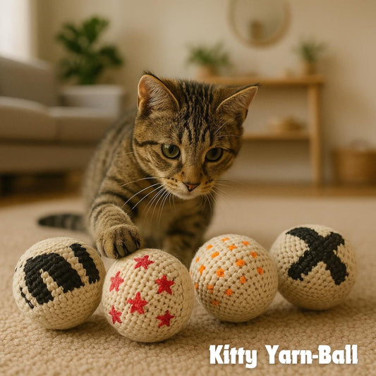 Kitty Yarn-Ball [4 pack]